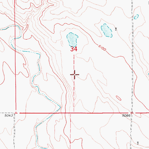 Topographic Map of King Solomon Mine, CO