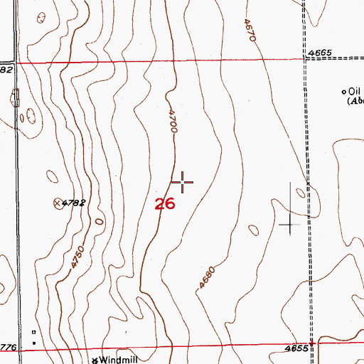 Topographic Map of Patterson Well Mine, CO