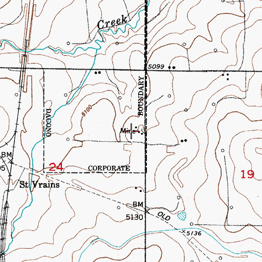 Topographic Map of Crandalls New Mine, CO