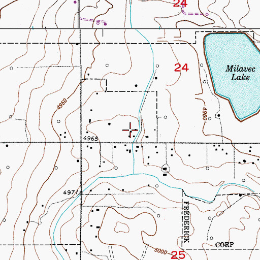 Topographic Map of Jones-Evan Mine, CO