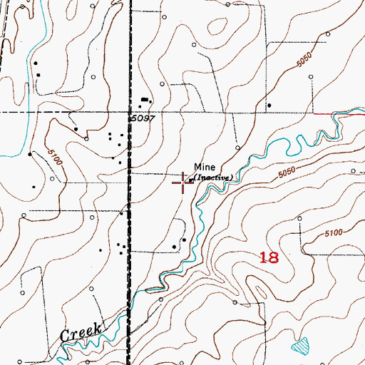 Topographic Map of Morgan Shaft, CO