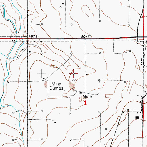 Topographic Map of New Shaft, CO