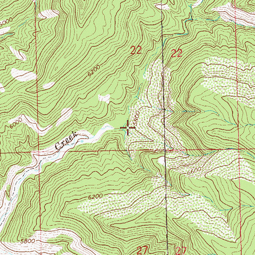 Topographic Map of Monger Mine, CO