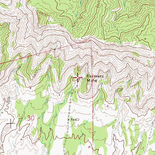 Topographic Map of Farmer Coal Mine, CO