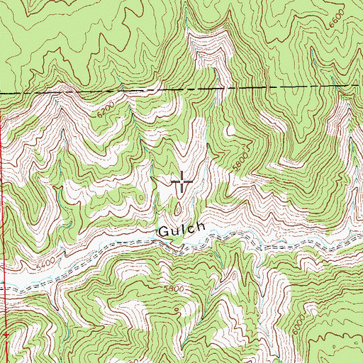 Topographic Map of Lane Mine, CO