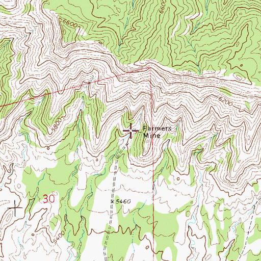Topographic Map of Nearing Mine, CO
