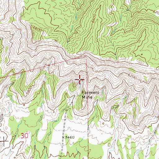Topographic Map of Fruita Mine, CO
