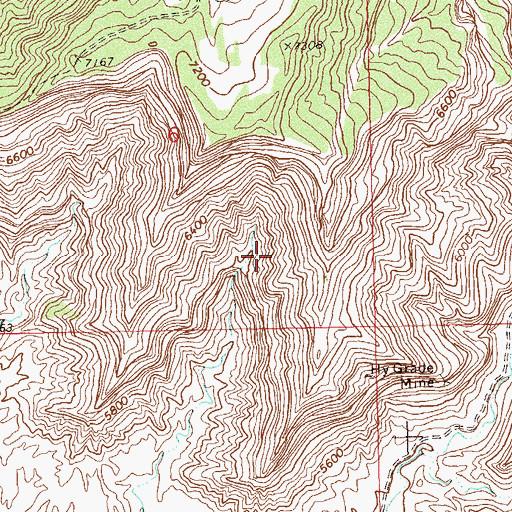 Topographic Map of Campbell Number Two Mine, CO