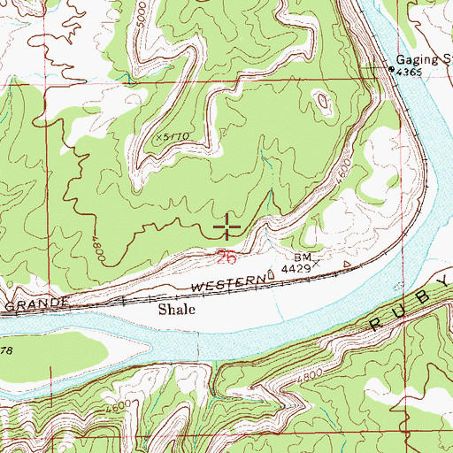 Topographic Map of Smith Aggregate Pit, CO