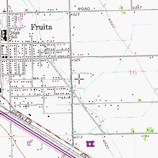 Topographic Map of Fruita Ready Mix Pit, CO