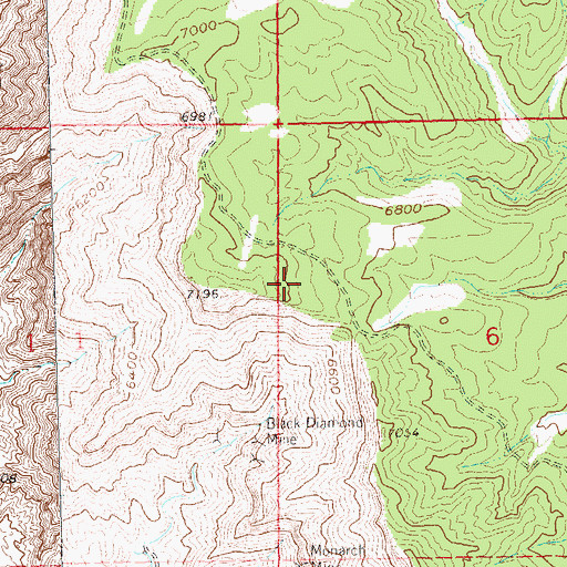 Topographic Map of William Mine, CO