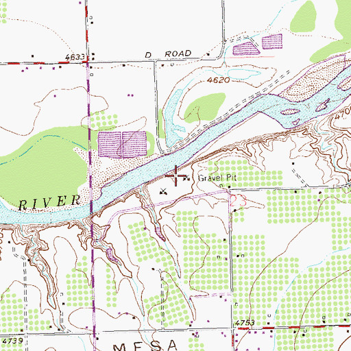Topographic Map of Golden Pit, CO