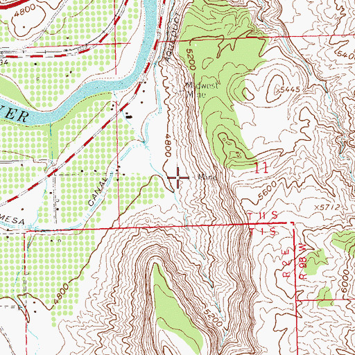 Topographic Map of Thomas Allen Lease Mine, CO