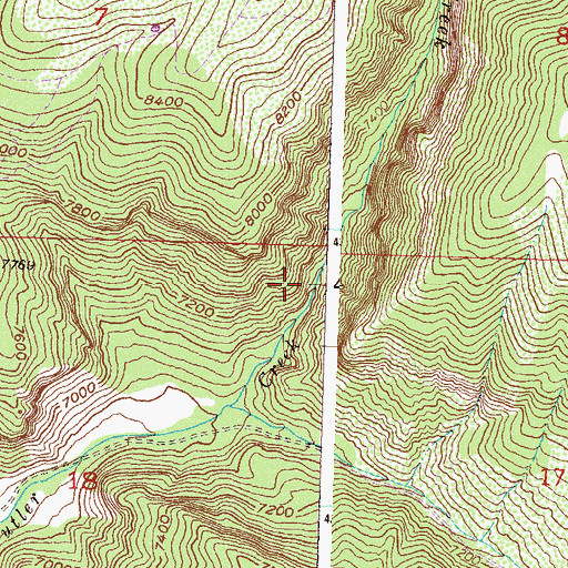 Topographic Map of Parker Mine, CO