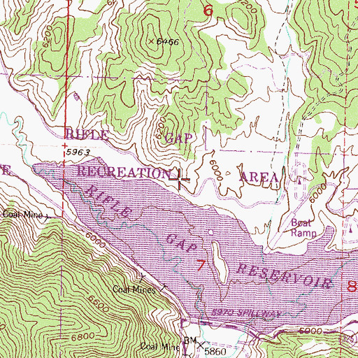 Topographic Map of Rauman Mine, CO