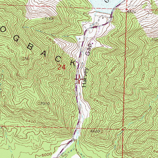 Topographic Map of Nu Gap Number Three Mine, CO