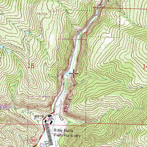 Topographic Map of Sunshine Mine, CO