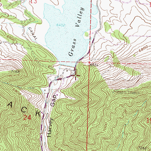 Topographic Map of Le Donne Mine, CO
