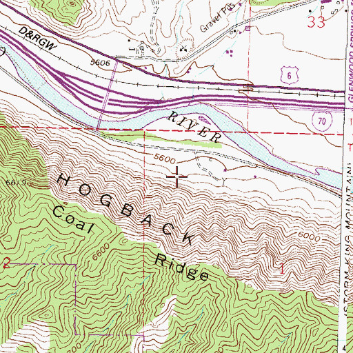 Topographic Map of East Anderson Mine, CO