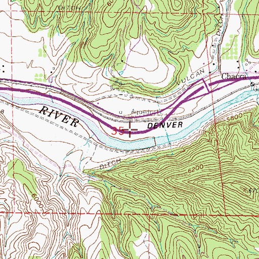 Topographic Map of Revelation Group Mine, CO