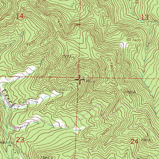 Topographic Map of Dalsas Mine, CO