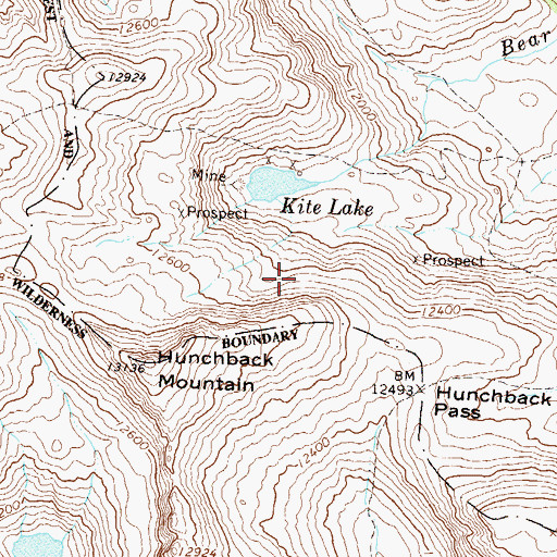 Topographic Map of Gold Bug Mine, CO