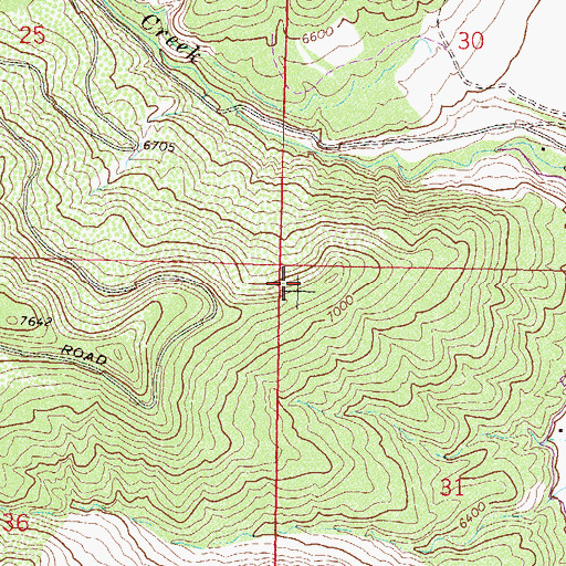 Topographic Map of Blowout Hill Mine, CO