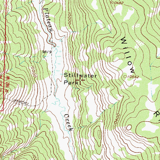 Topographic Map of Deep Creek Mine, CO