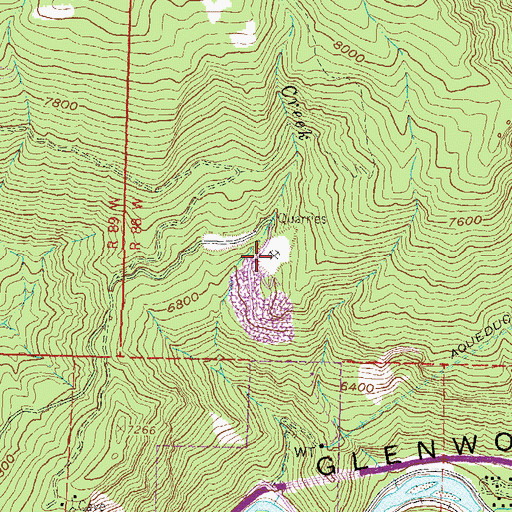 Topographic Map of Marblehead Quarry, CO