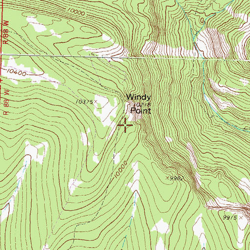 Topographic Map of Strong Mine, CO