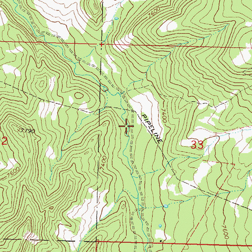 Topographic Map of Morelock Mine, CO