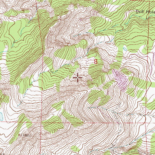 Topographic Map of L.S. Wood Mine, CO