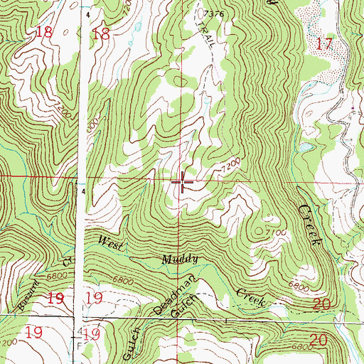 Topographic Map of Anthracite Fuel Company Properties, CO