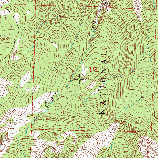 Topographic Map of Tuscarora Mine, CO