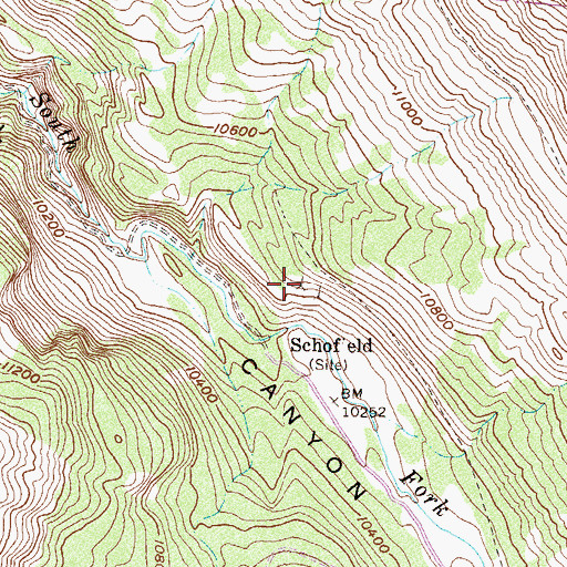 Topographic Map of Don Number Two Mine, CO