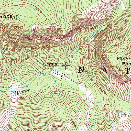 Topographic Map of Sheep Mountain Tunnel Mine, CO