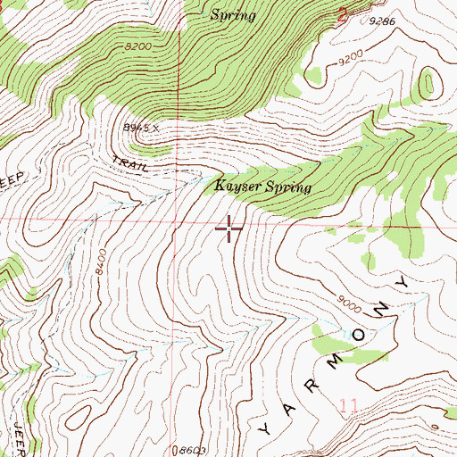 Topographic Map of Rio Grande Mine, CO