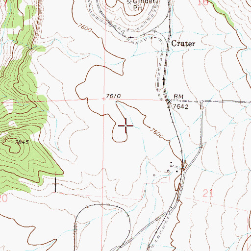 Topographic Map of McCoy Pit and Quarry, CO
