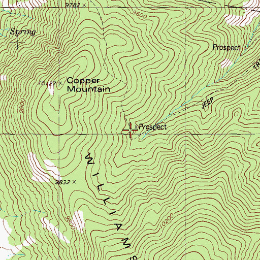 Topographic Map of Happy Dreams Mine, CO