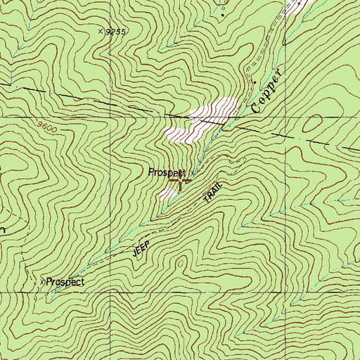 Topographic Map of Arizoba Mine, CO