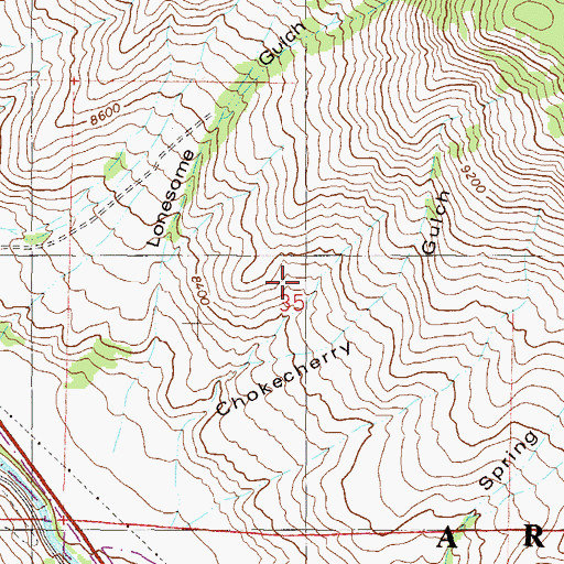 Topographic Map of Big Four Mine, CO