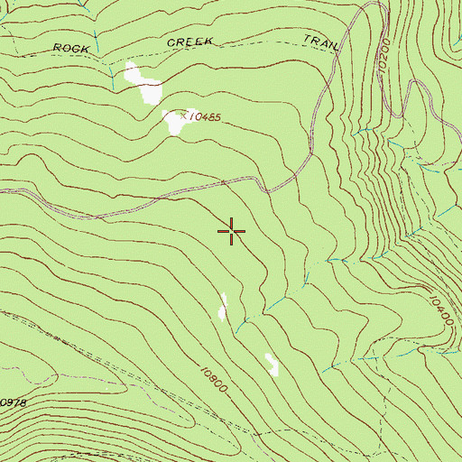 Topographic Map of Arrowhead Claims Mine, CO