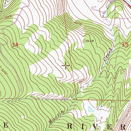 Topographic Map of New Jersey Zinc Pit, CO