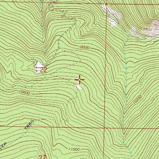 Topographic Map of Iron Dike Mine, CO