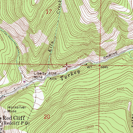 Topographic Map of Foster Combination Mine, CO