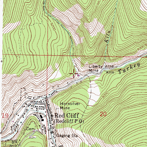 Topographic Map of Ovee-Silurian Mine, CO