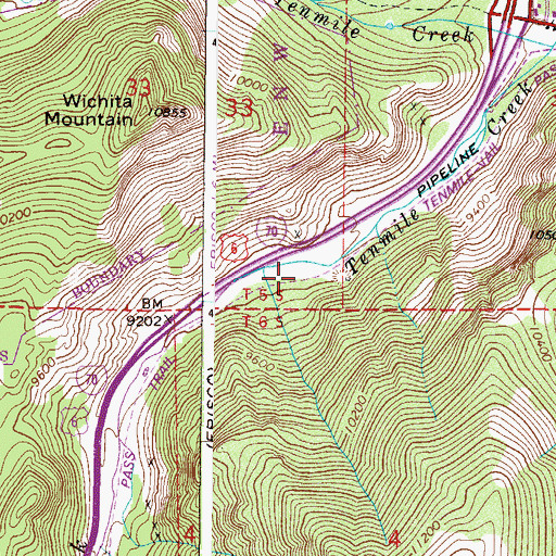 Topographic Map of King Solomon Mine, CO