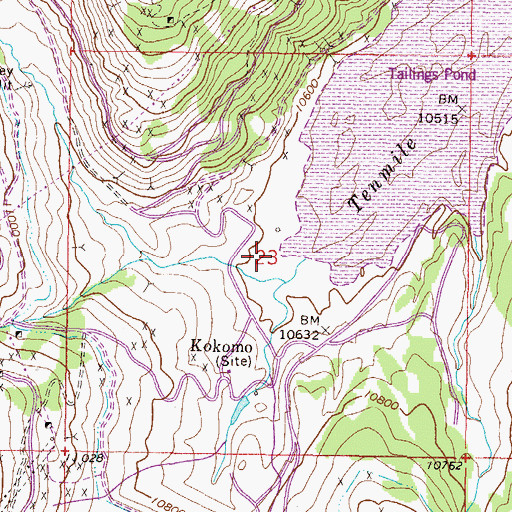Topographic Map of Brain Mine, CO