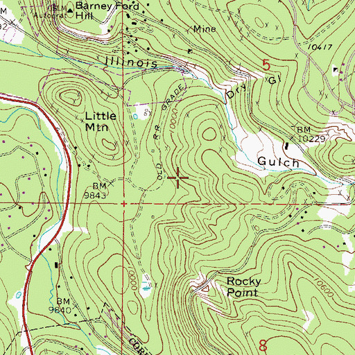 Topographic Map of Player Mine, CO
