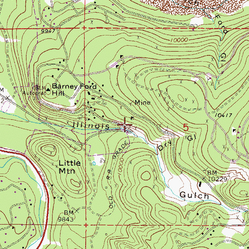 Topographic Map of Silence Mine, CO